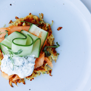 smoked salmon with rosti