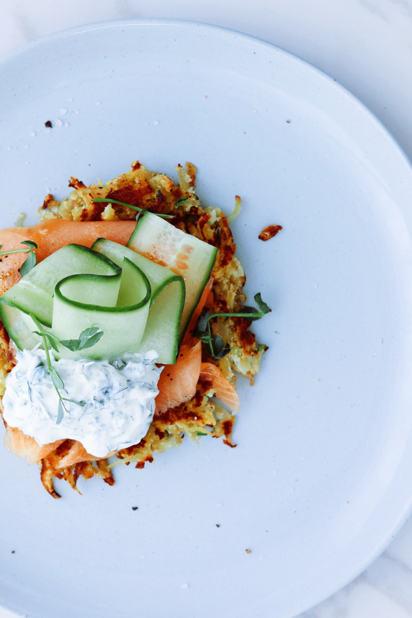 smoked salmon with rosti