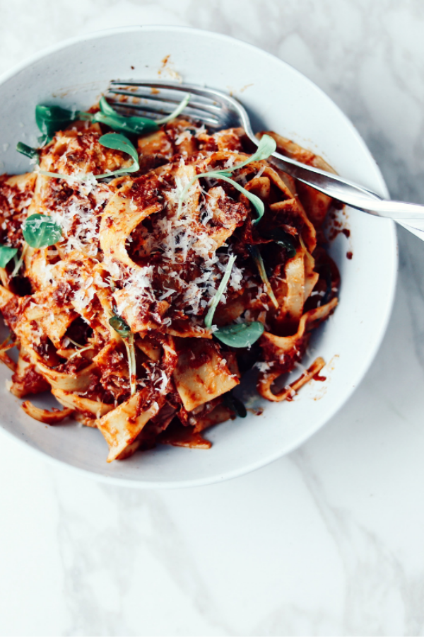 shortribs with papardelle